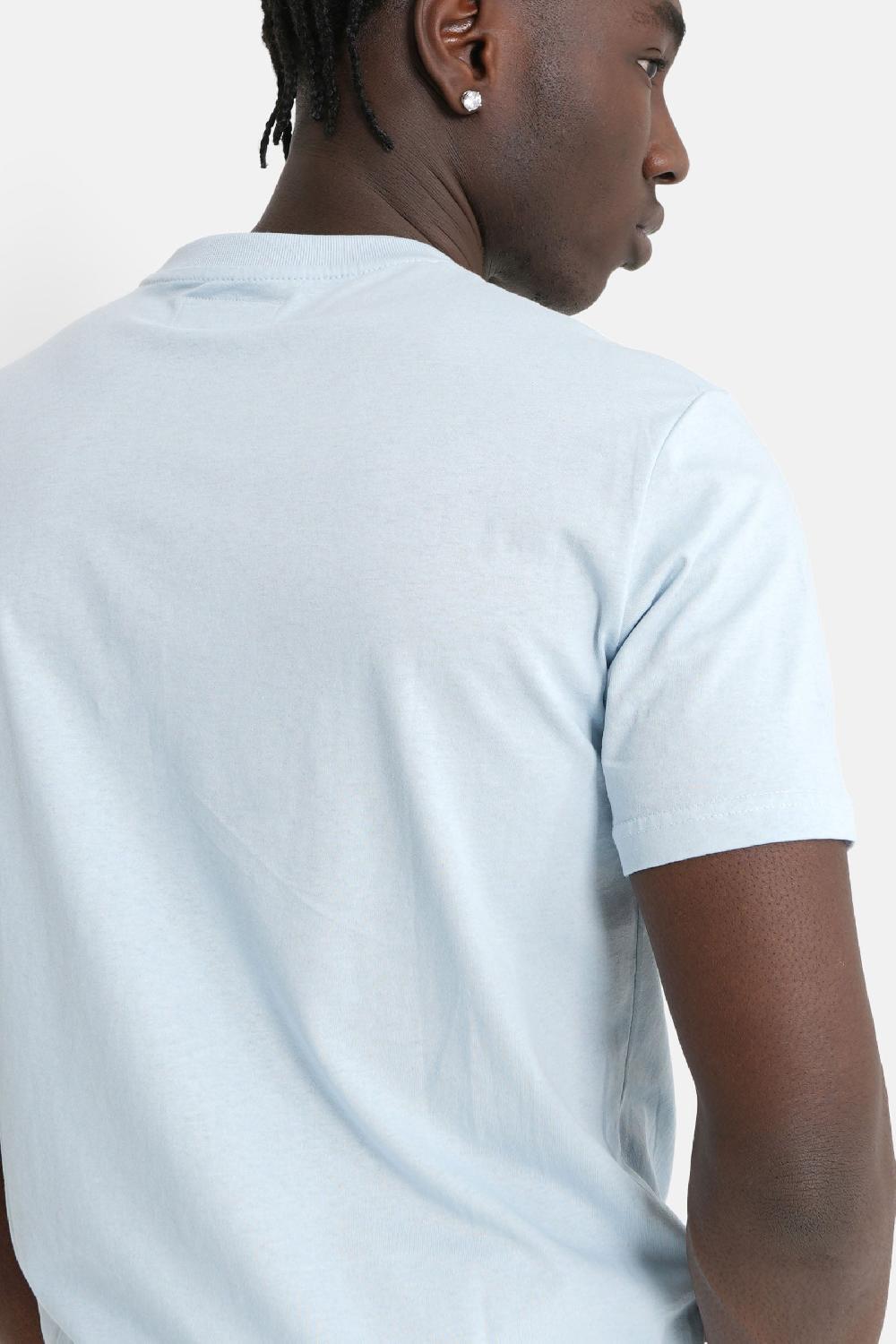 Sixth June T-shirt Soft Logo Brodé Bleu Clair