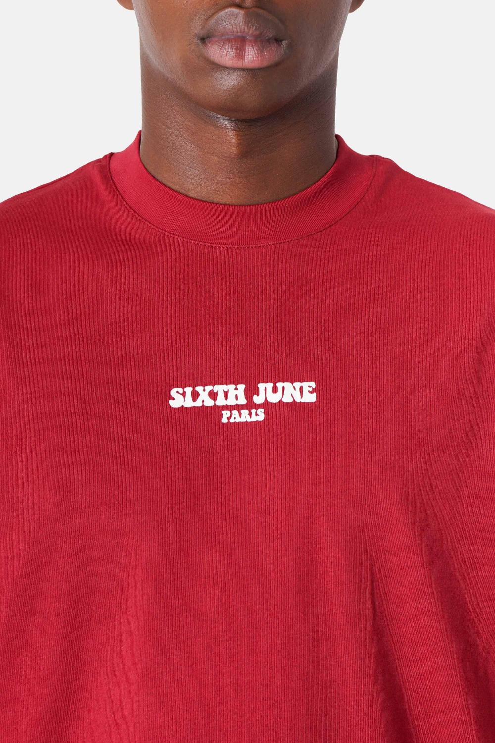 Sixth June T-shirt Take The Risk Rouge Bordeaux