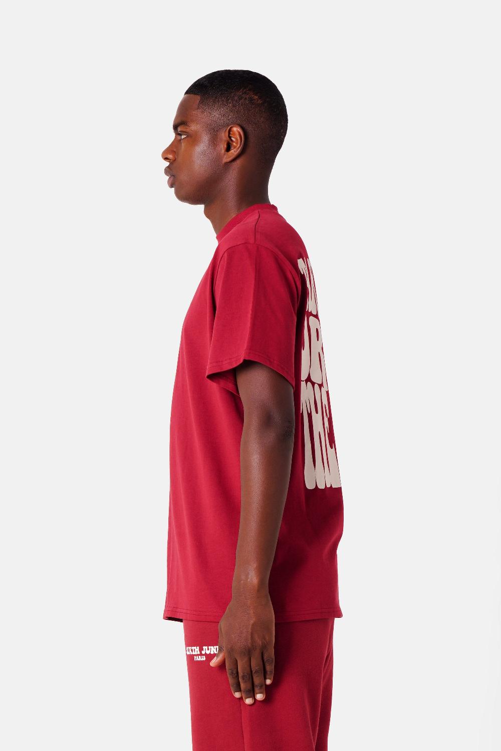 Sixth June T-shirt Take The Risk Rouge Bordeaux