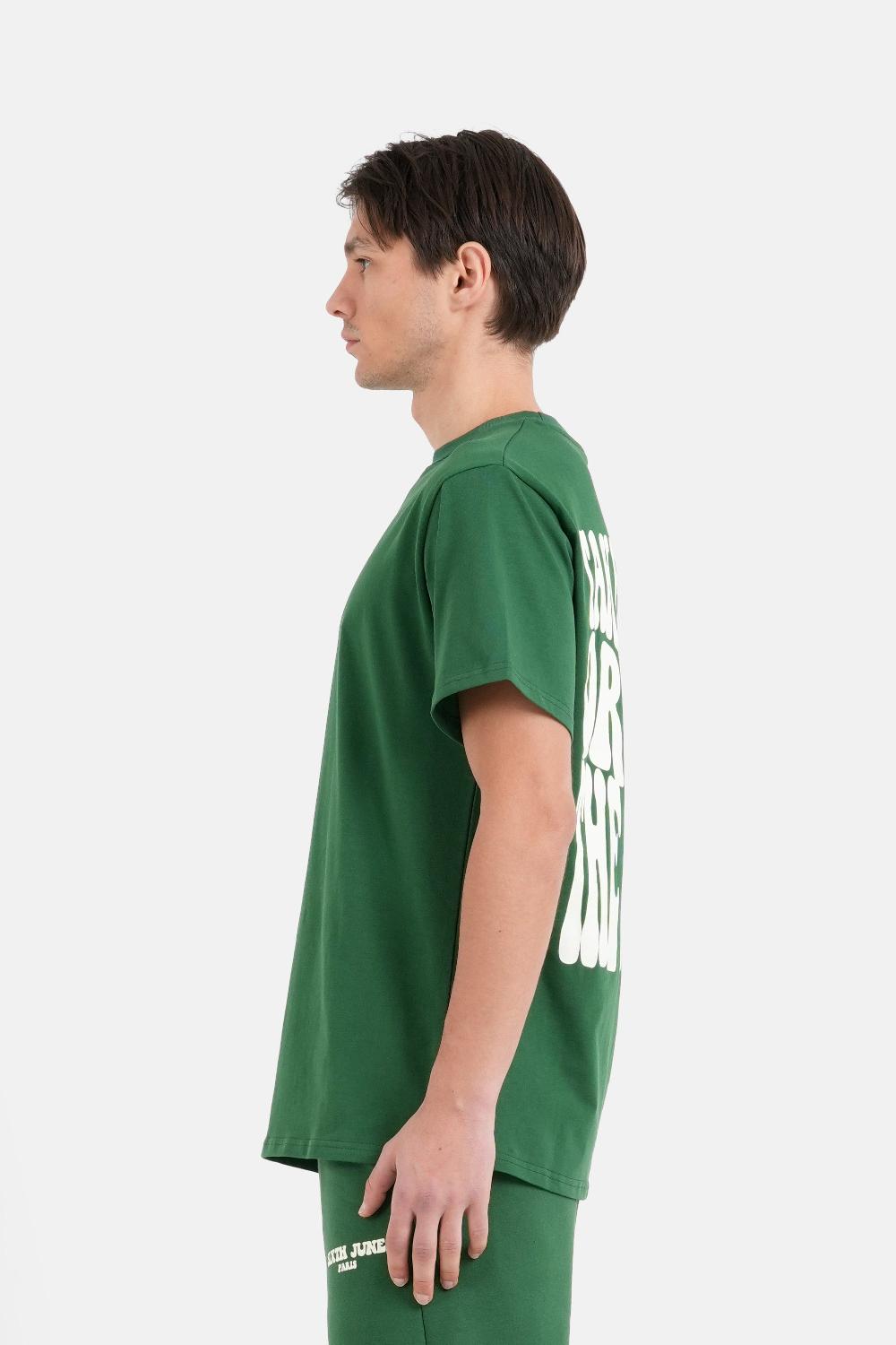 Sixth June T-shirt Take The Risk Vert Foncé