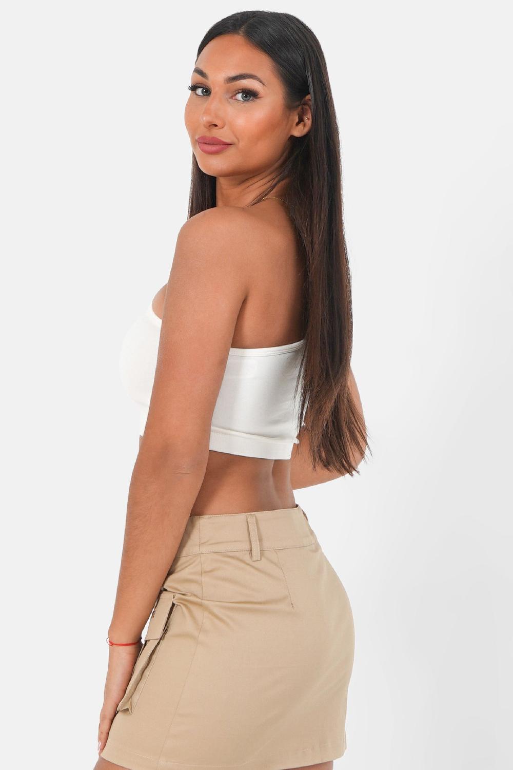 Sixth June Top Asymétrique Blanc