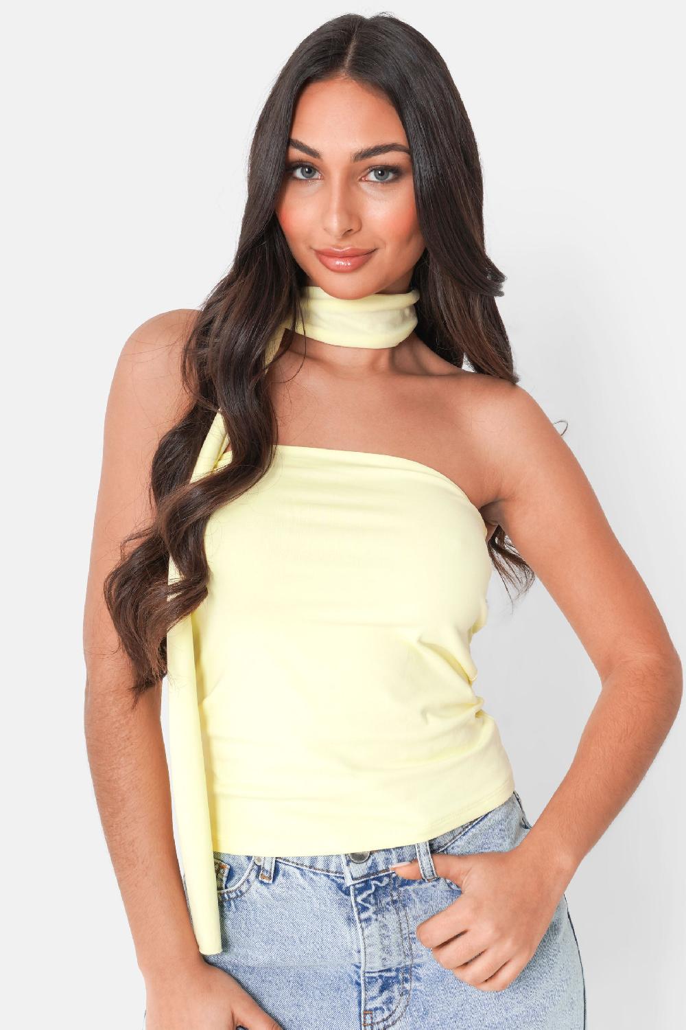 Sixth June Top Bandeau Foulard Jaune