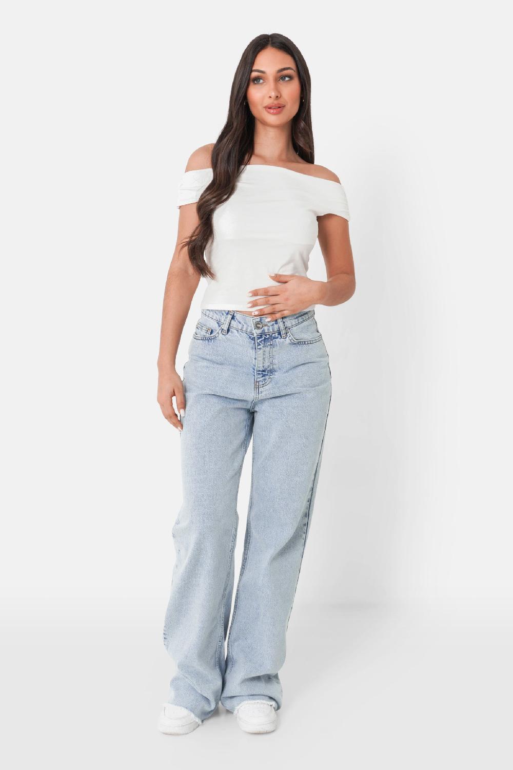 Sixth June Top épaule Dénudé Blanc