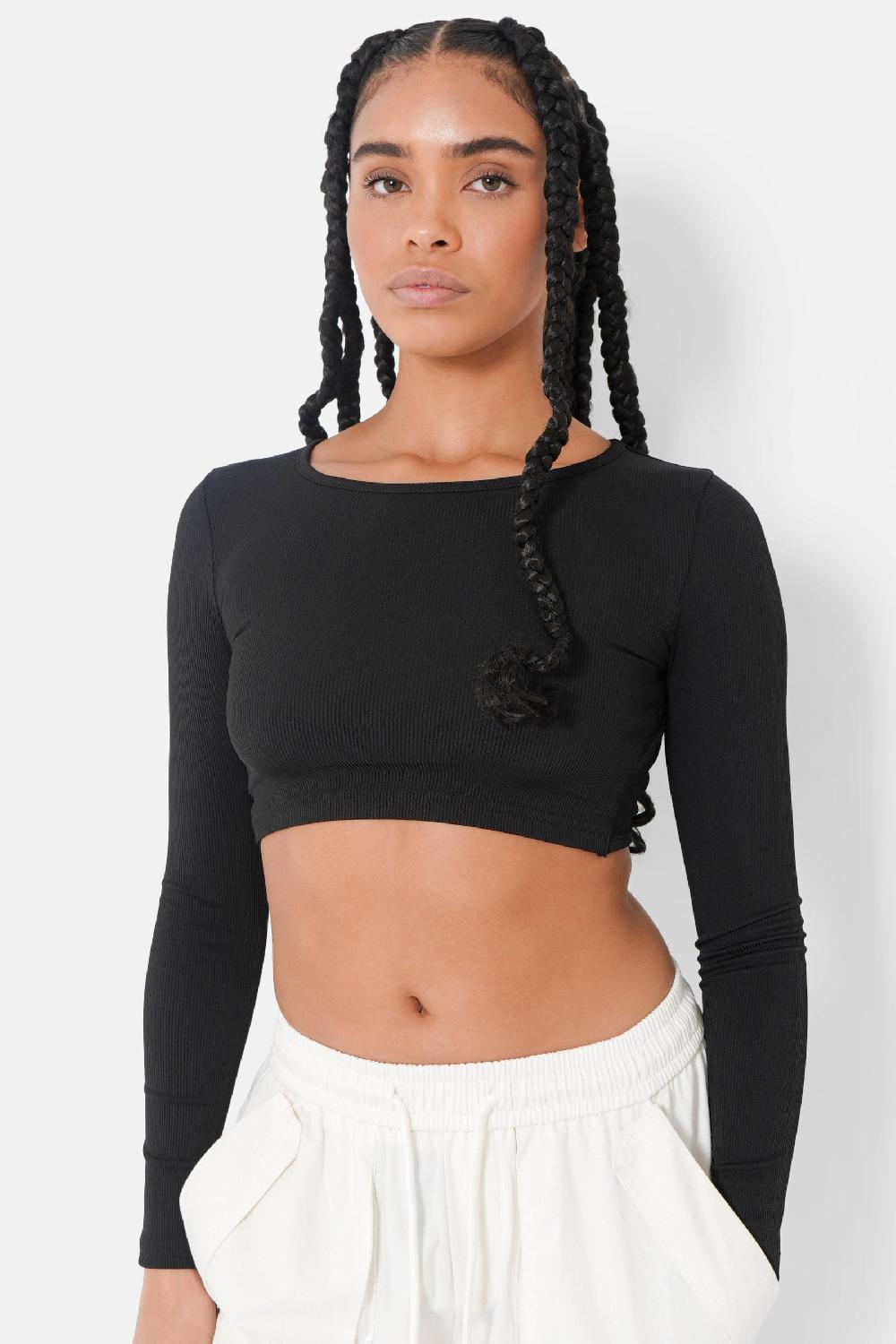 sixth june Top manches longues ouverture dos Noir