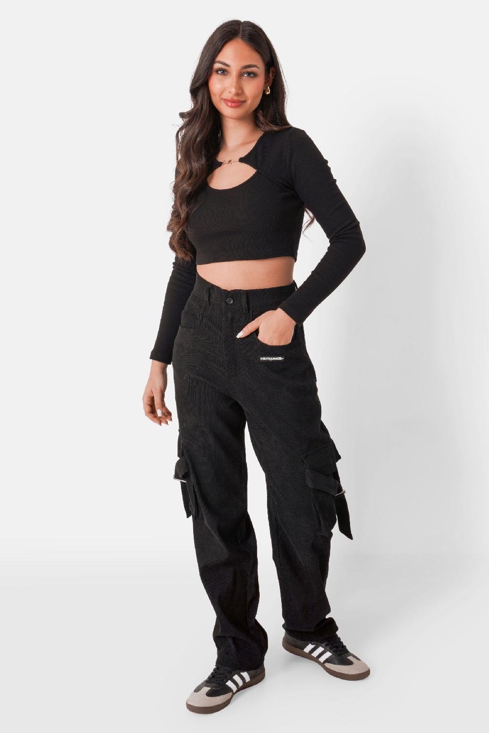 Sixth June Top Ouverture Bijou Noir