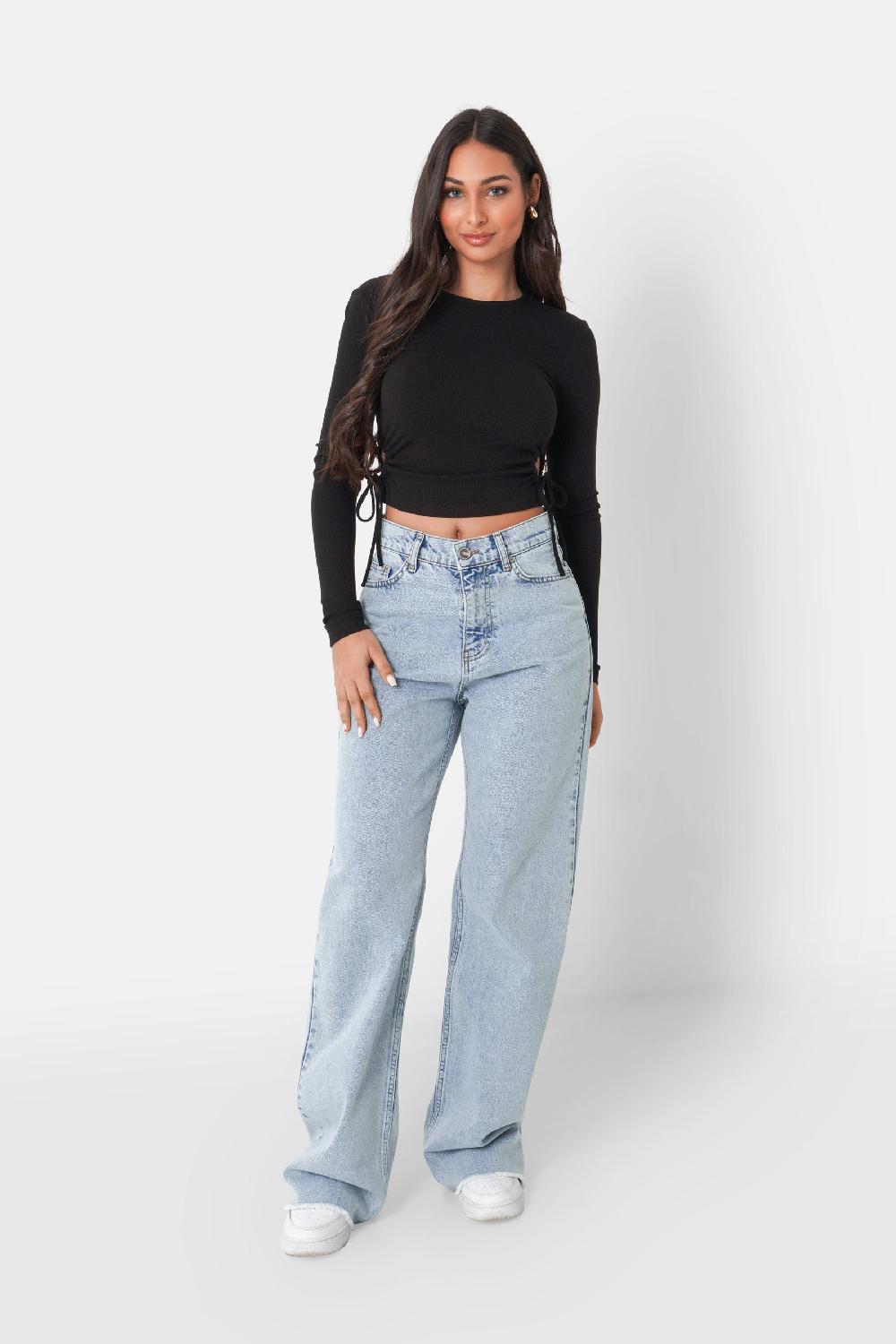 Sixth June Top Ouverture Sexy Cordon Noir