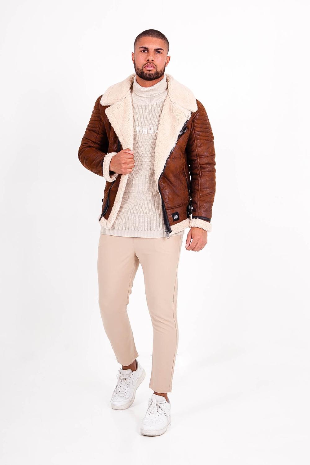 Sixth June Veste Aviateur Sherpa Marron