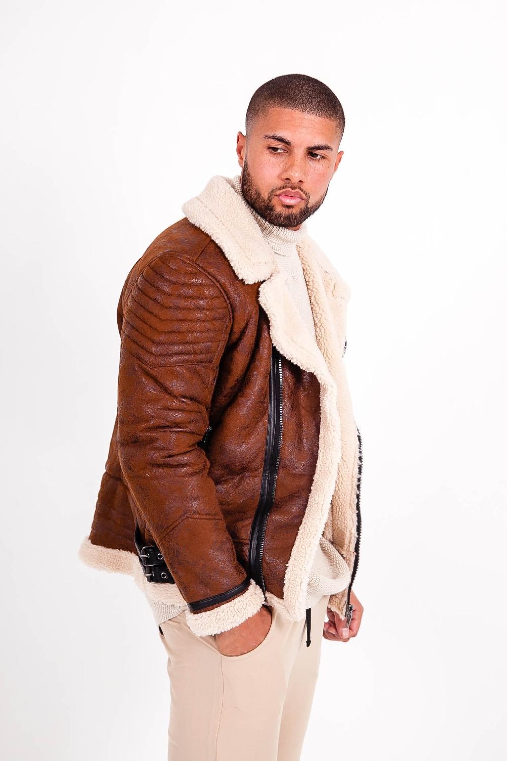 Sixth June Veste Aviateur Sherpa Marron