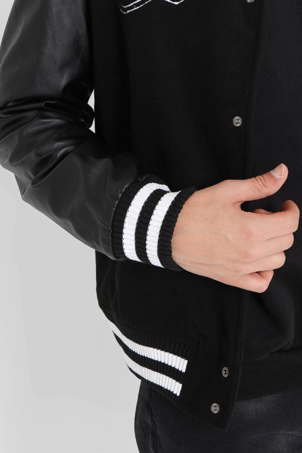 Sixth June Veste Bi-matière Squelette Noir