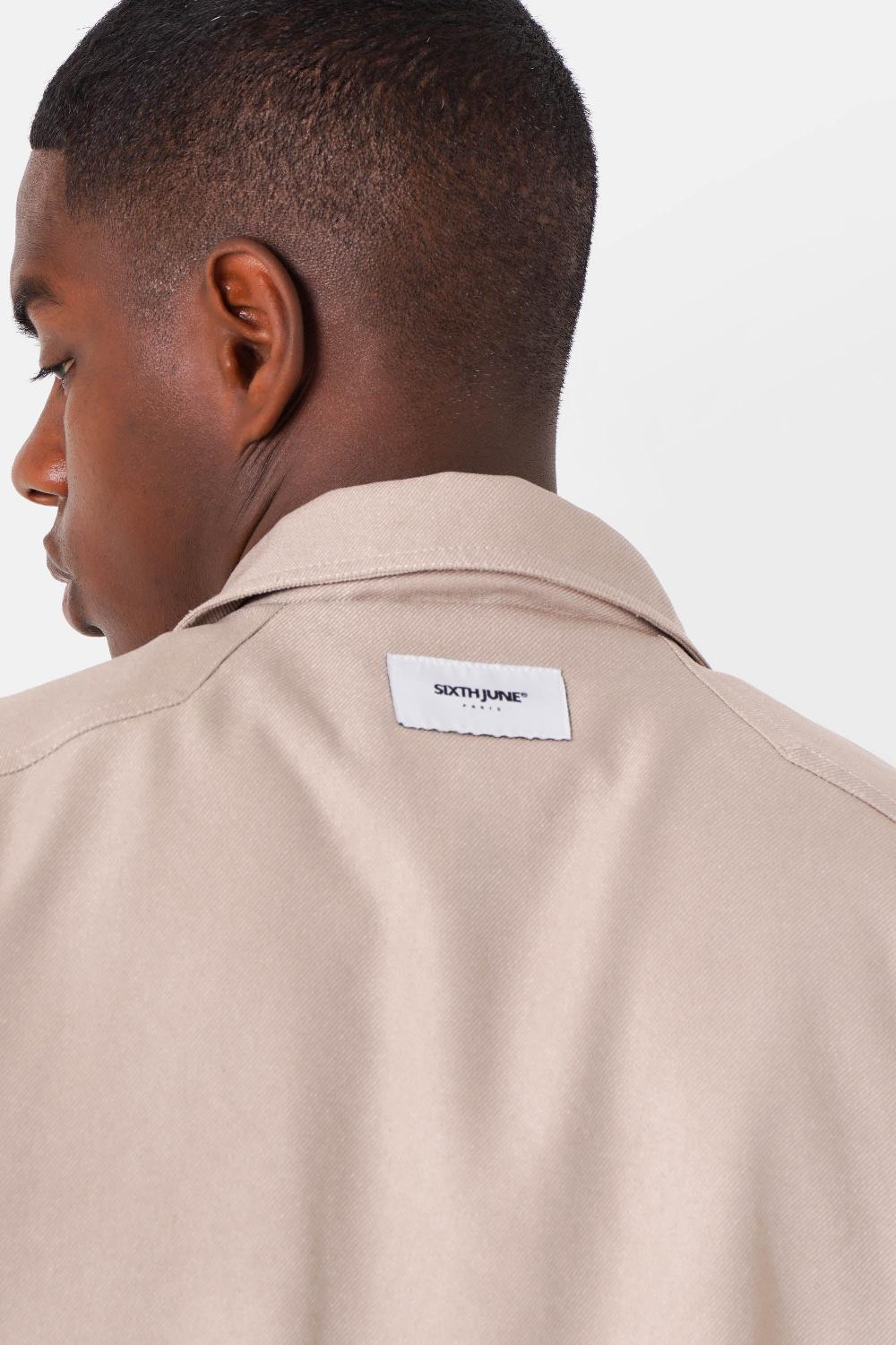 Sixth June Veste Boxy Mousqueton Beige