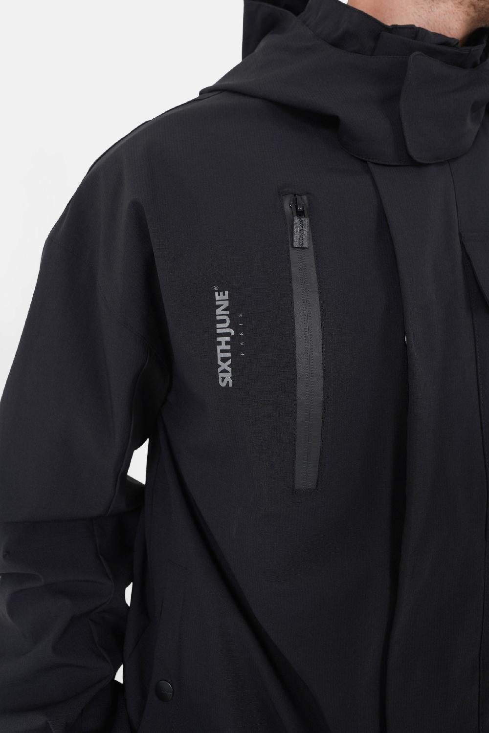 Sixth June Veste Multi-poches Nylon Noir