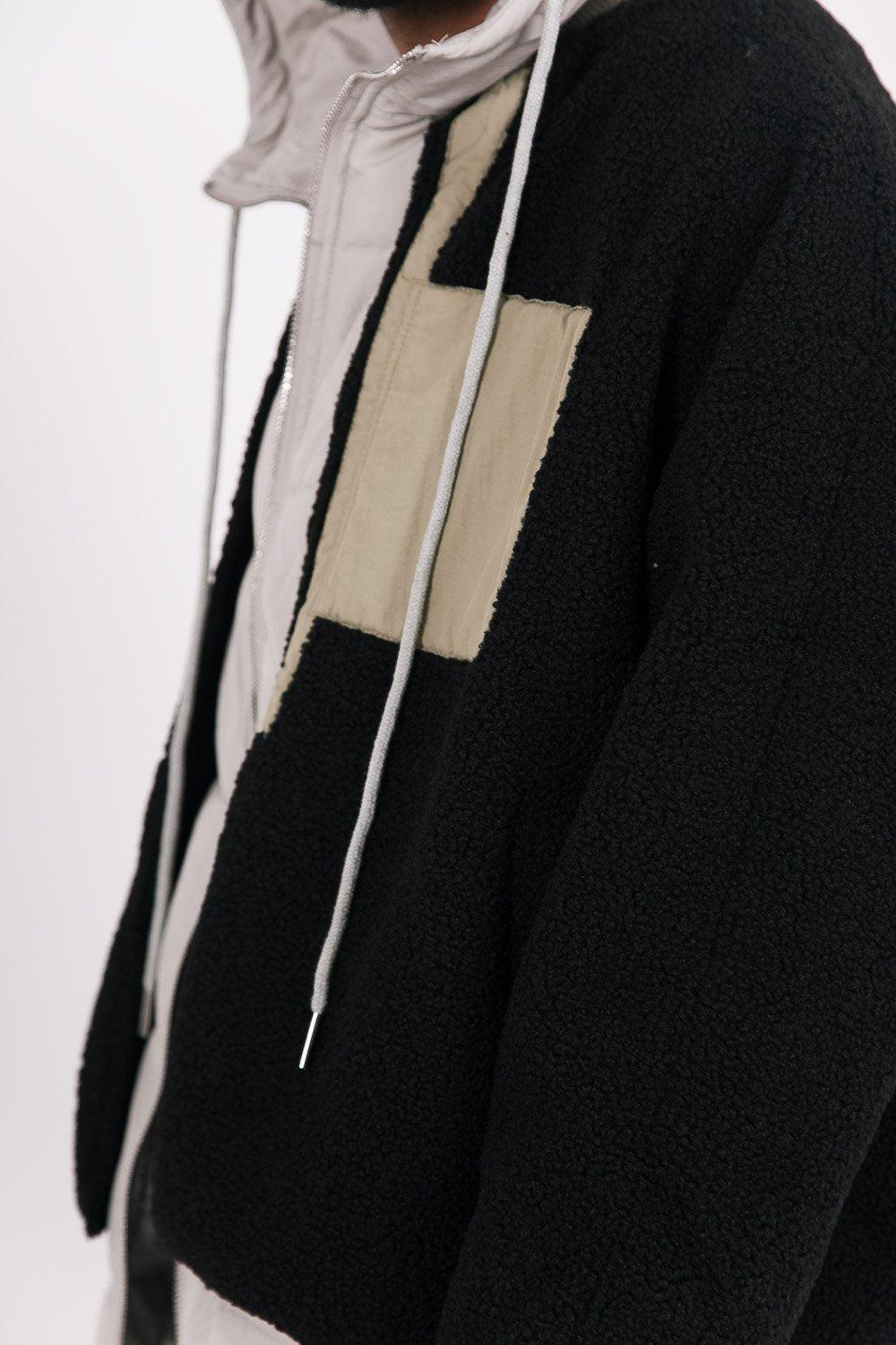 Sixth June Veste Polaire Bi Matière Noir