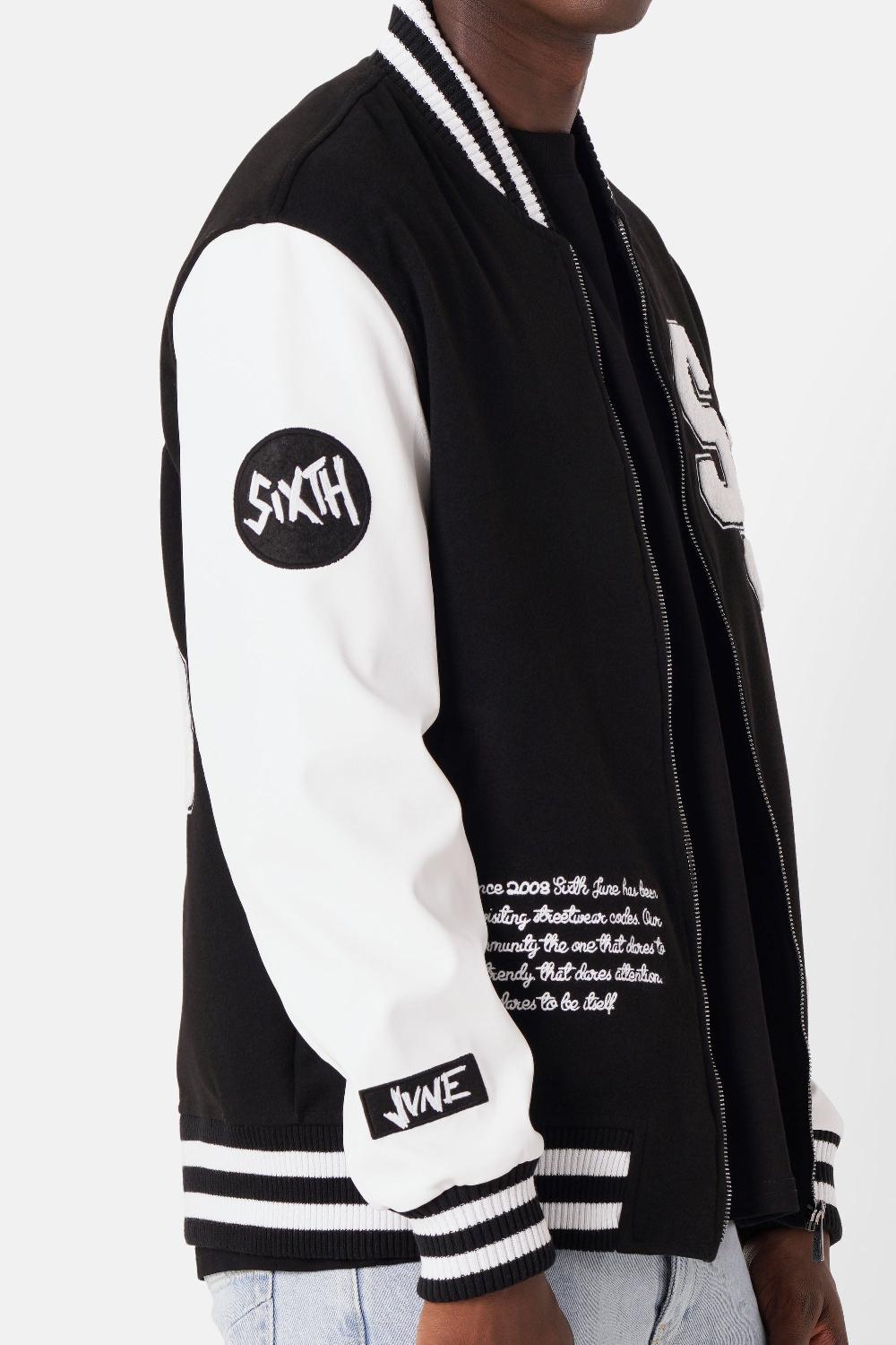 Sixth June Veste Tête De Mort Universitaire Noir