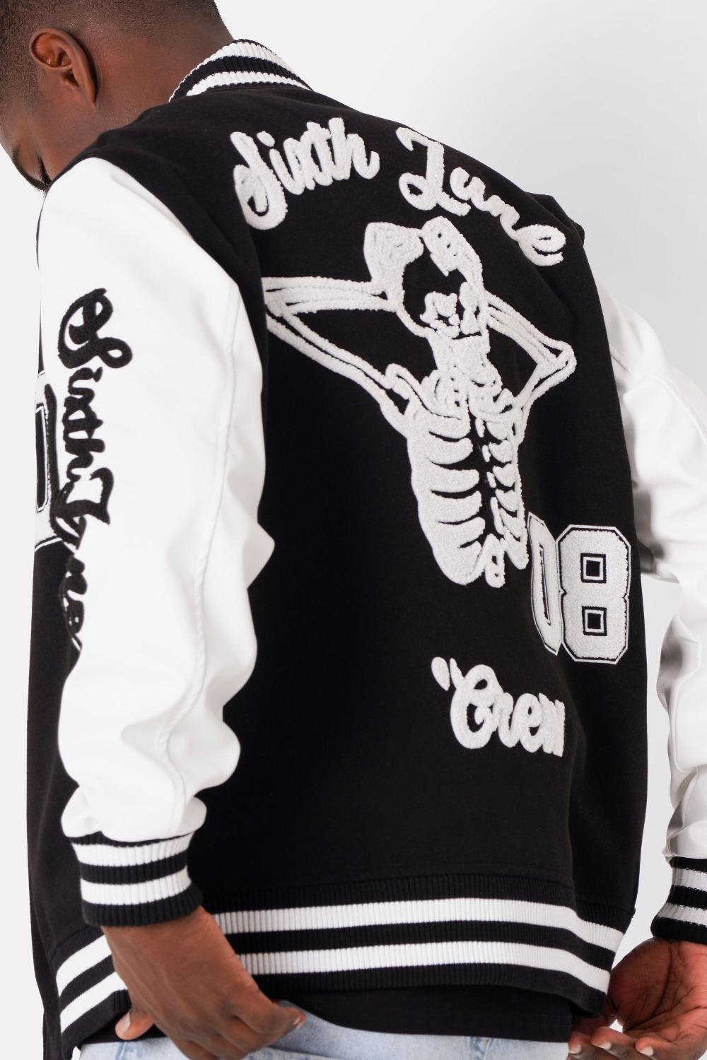 Sixth June Veste Tête De Mort Universitaire Noir