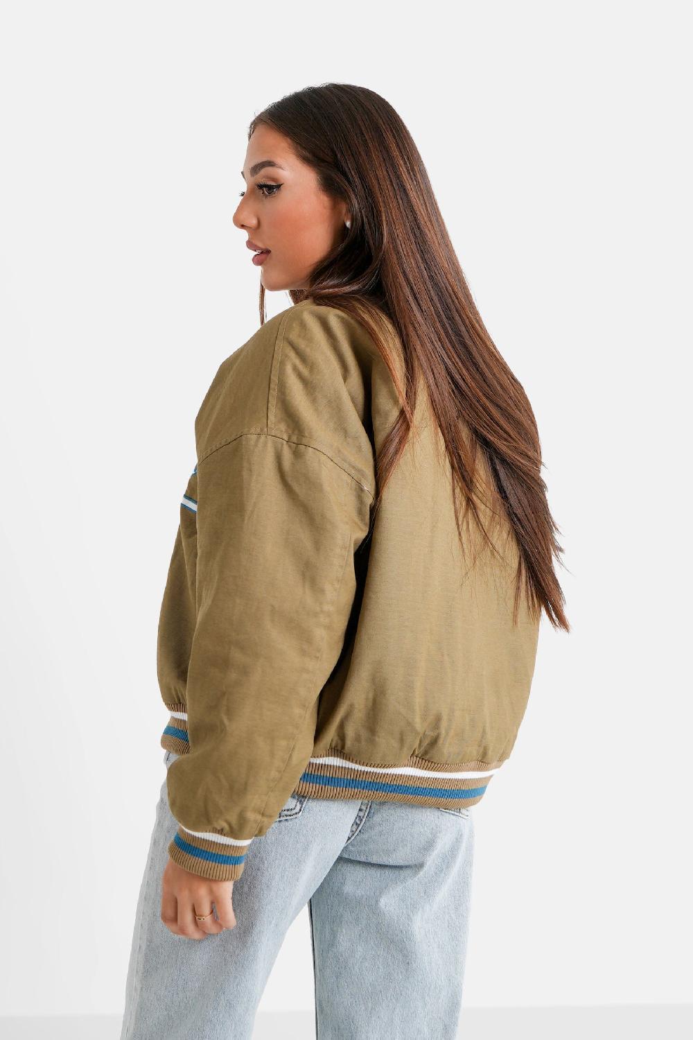 Sixth June Veste Universitaire Brodé Vert