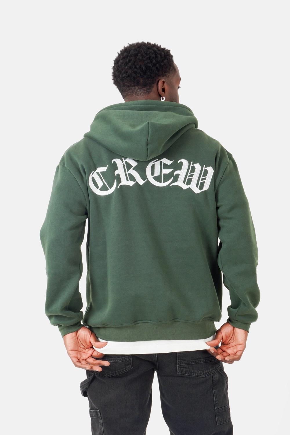 sixth june Sweatshirt capuche crew molletonné Vert foncé