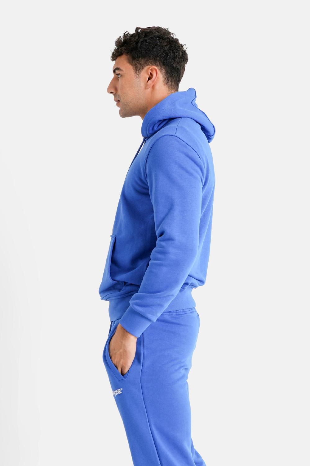 Sixth June Sweatshirt Capuche Logo Brodé Bleu Foncé
