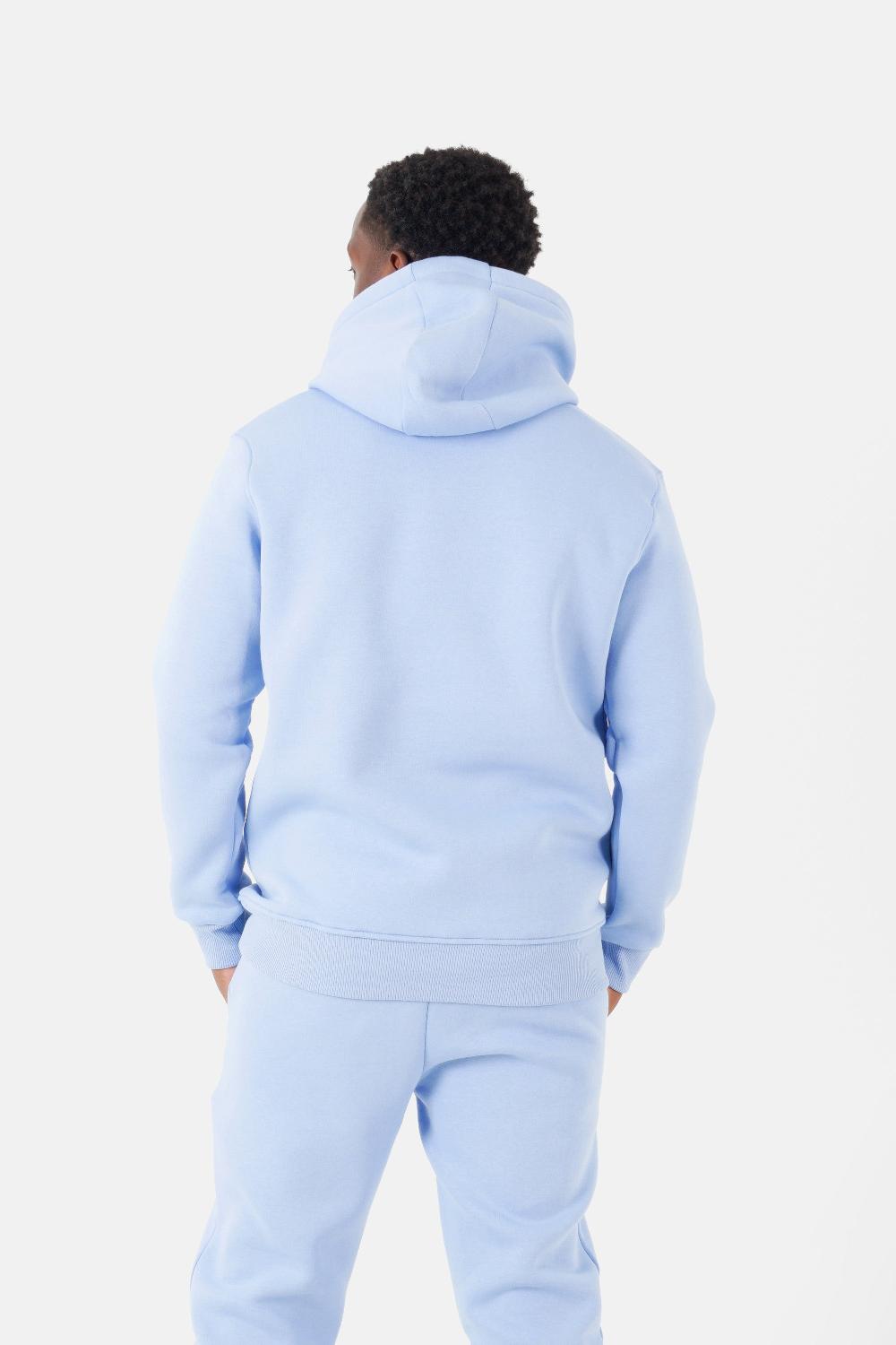 Sixth June Sweatshirt Capuche Molletonné Logo Bleu Clair