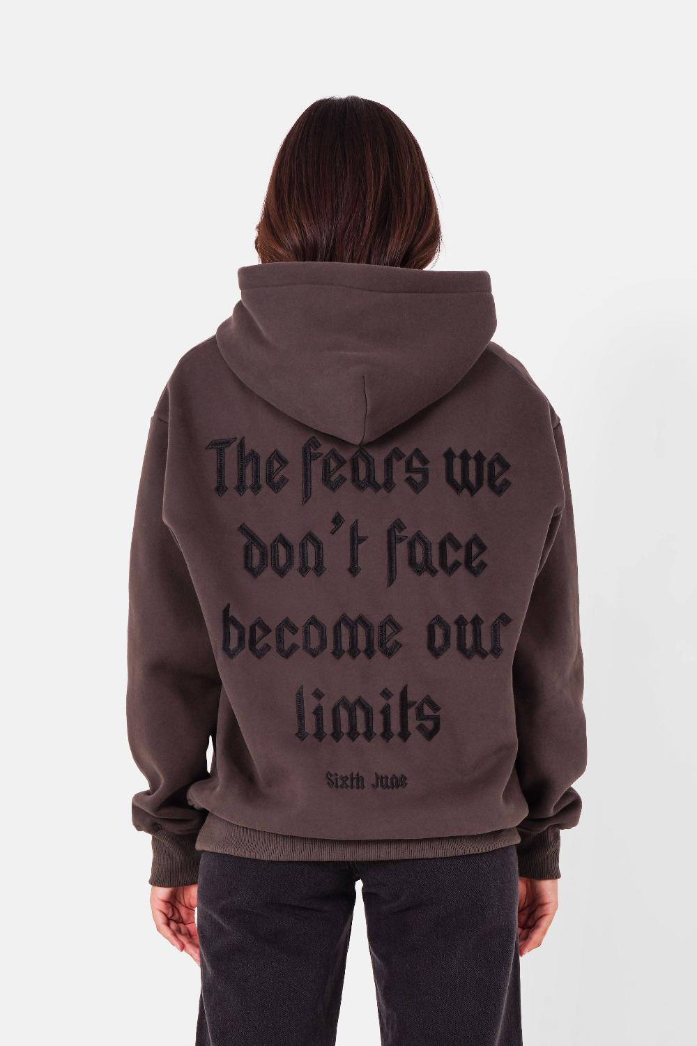 sixth june Sweatshirt logo gothique imprimé Gris foncé