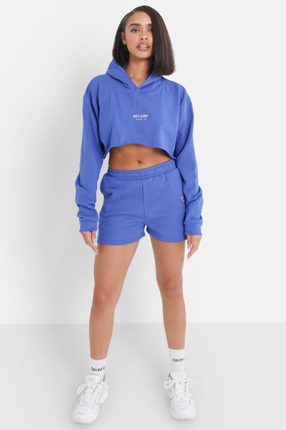 Sixth June Sweatshirt LOVE MATTERS Brodé Bleu Foncé