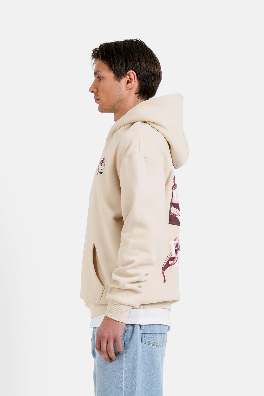 Sixth June Sweatshirt Metallic Flower Imprimé Beige