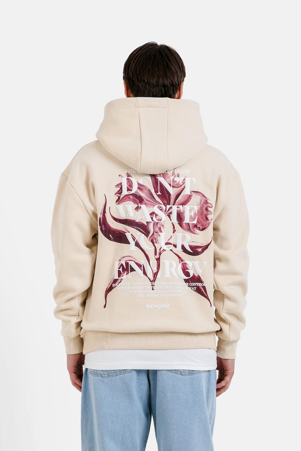 sixth june Sweatshirt metallic flower imprimé Beige