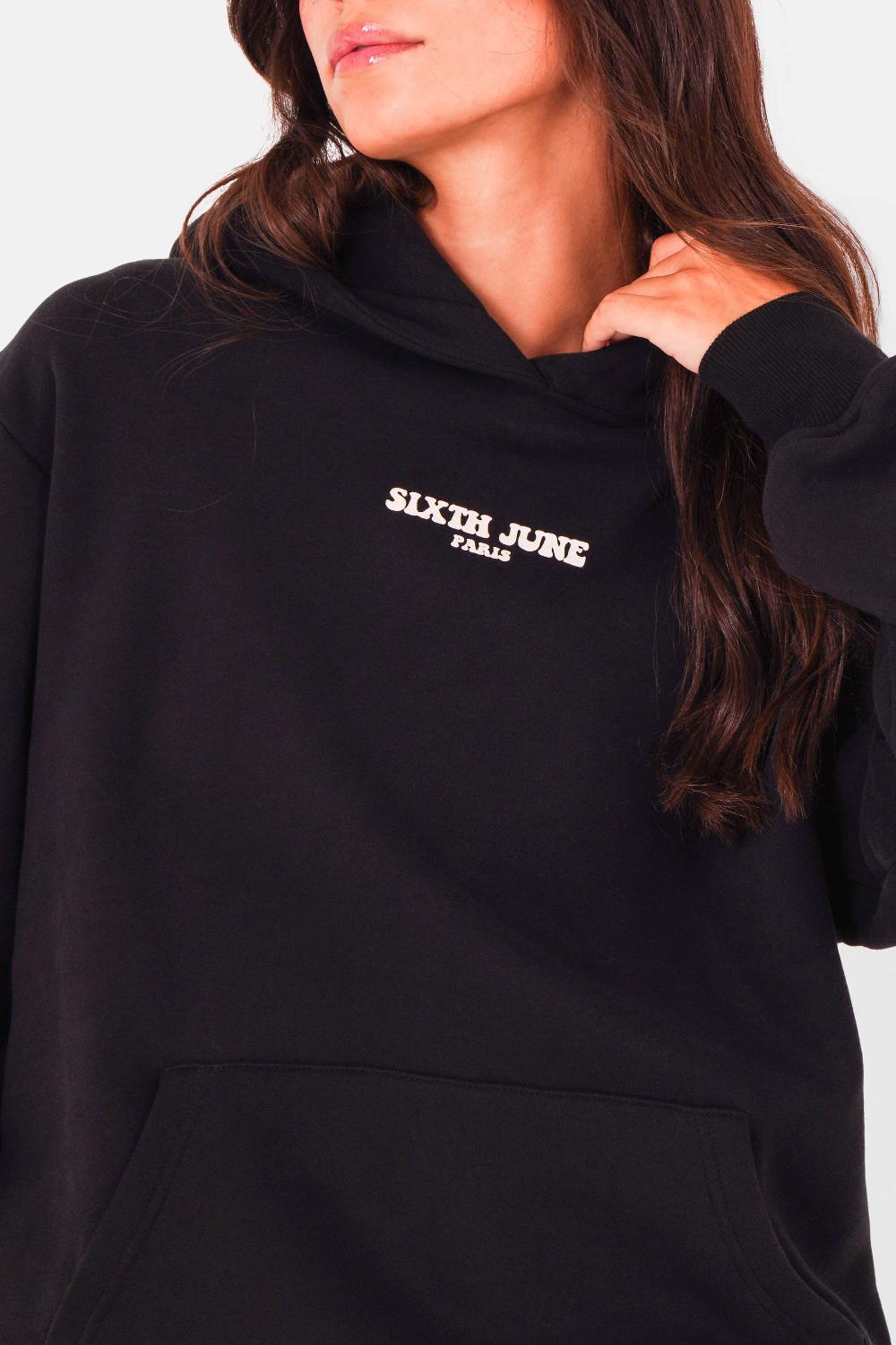 Sixth June Sweatshirt Molletonné Take The Risk Noir