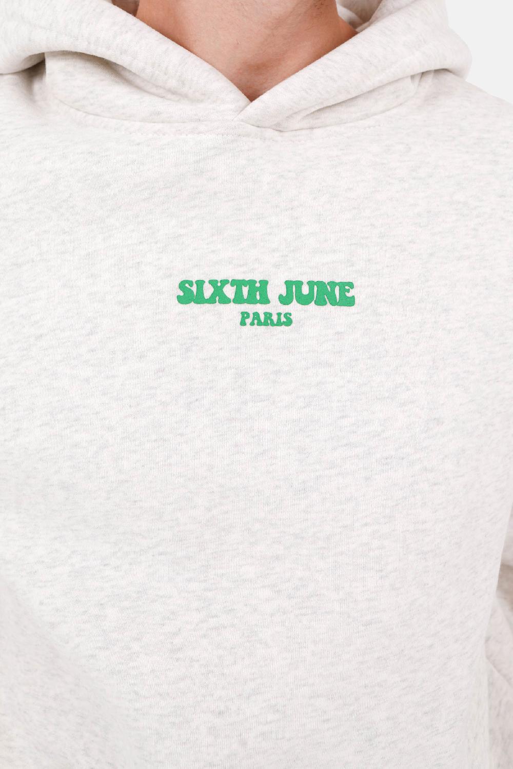 Sixth June Sweatshirt Take The Risk Rétro Gris Clair