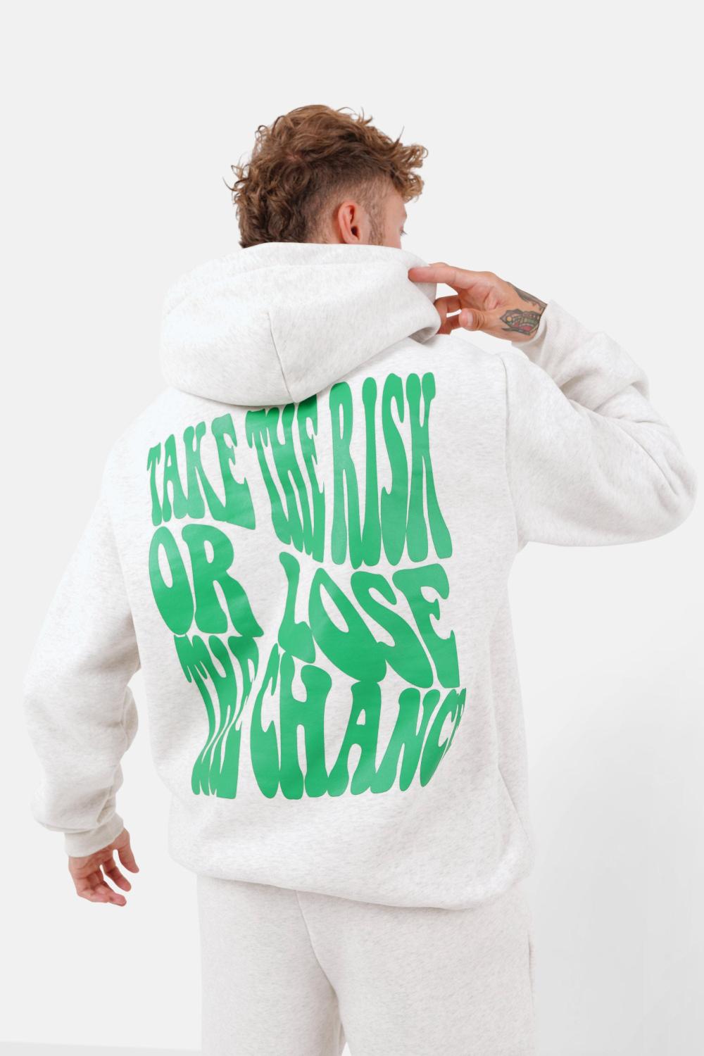 sixth june Sweatshirt take the risk rétro Gris clair