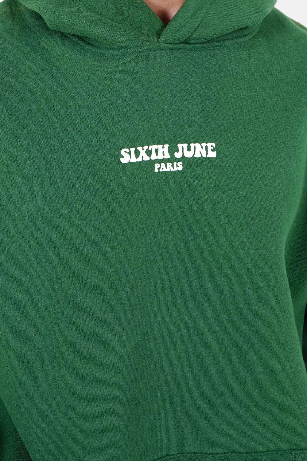 Sixth June Sweatshirt Take The Risk Rétro Vert Foncé