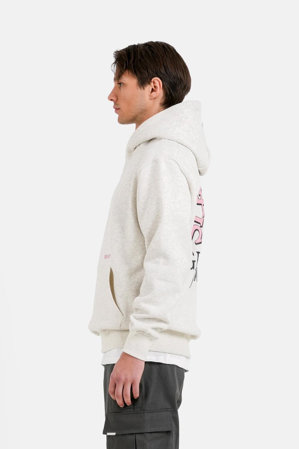 Sixth June Sweatshirt Thistel Citation Logo Gris Clair