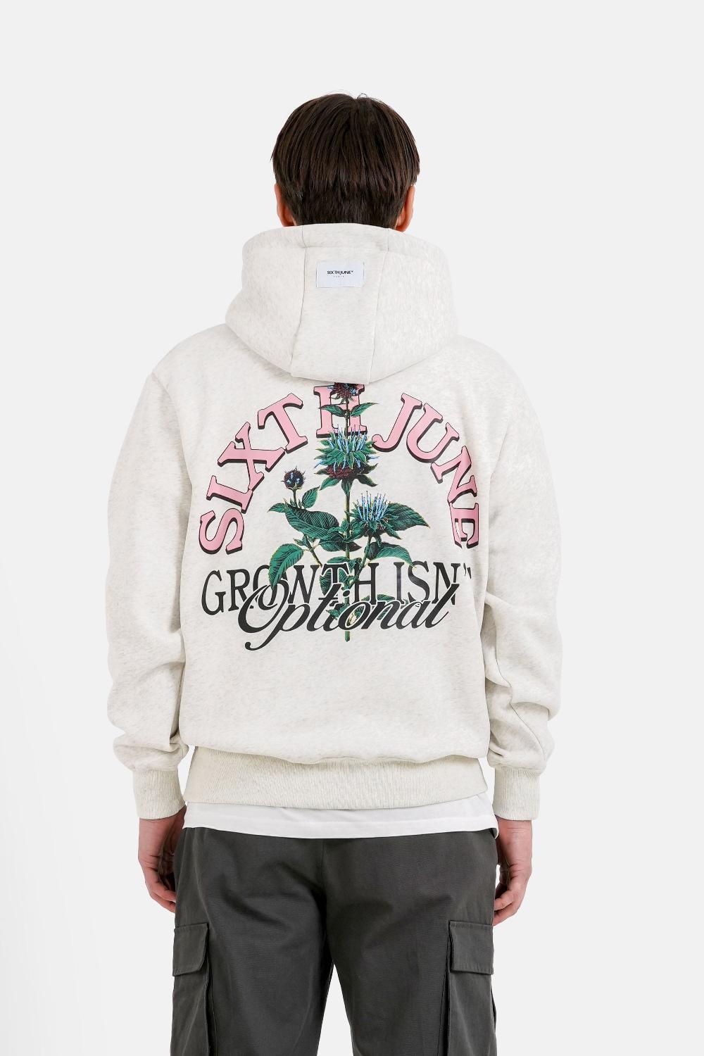 sixth june Sweatshirt thistel citation logo Gris clair