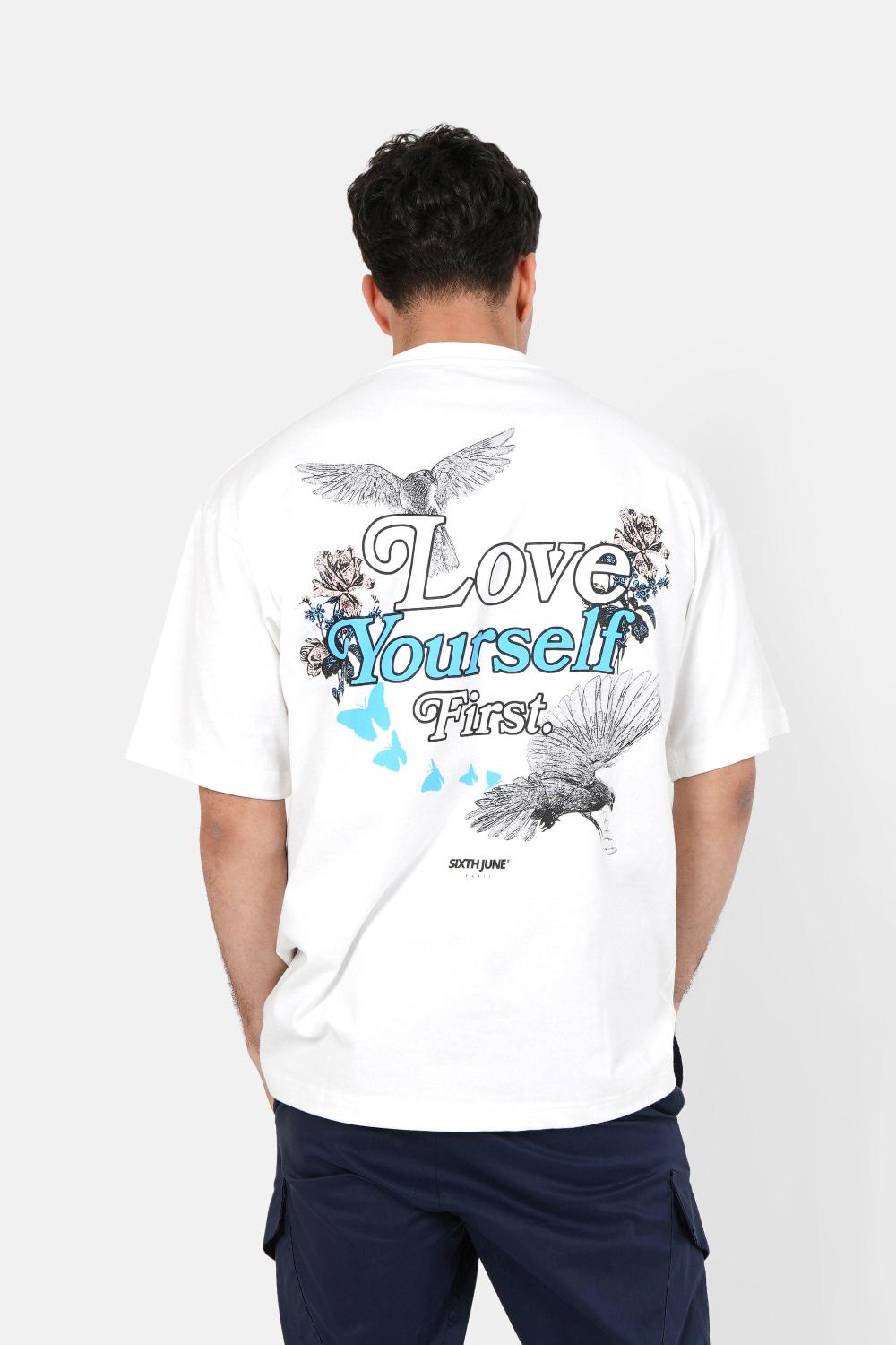 sixth june T-shirt manches courtes print coloré Blanc