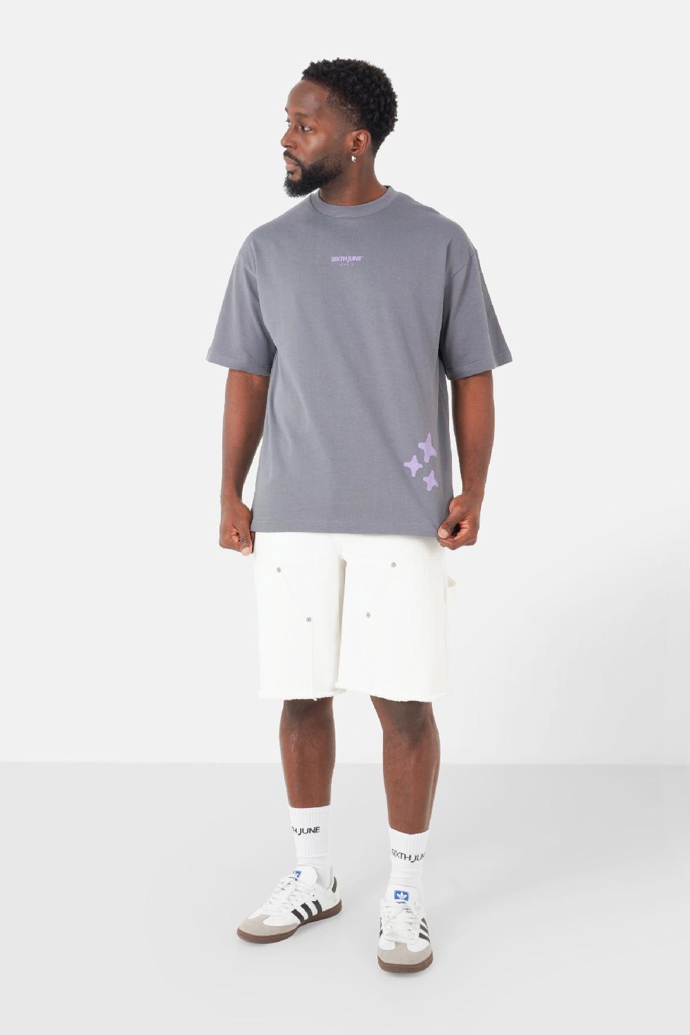 Sixth June T-shirt Print Lost In Paradise Gris Foncé