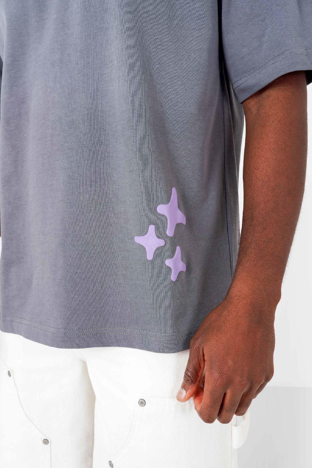 Sixth June T-shirt Print Lost In Paradise Gris Foncé