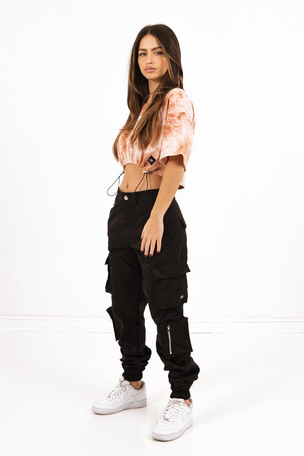 Sixth June T-shirt Tie And Dye Cordon Serrage Orange