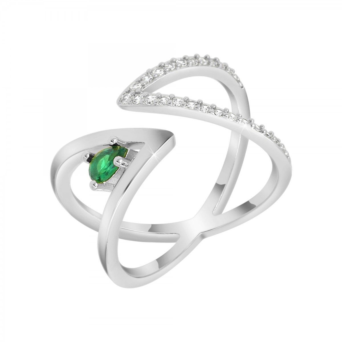 so charm Bague ajustable SoCharm ornée de Cristaux scintillants