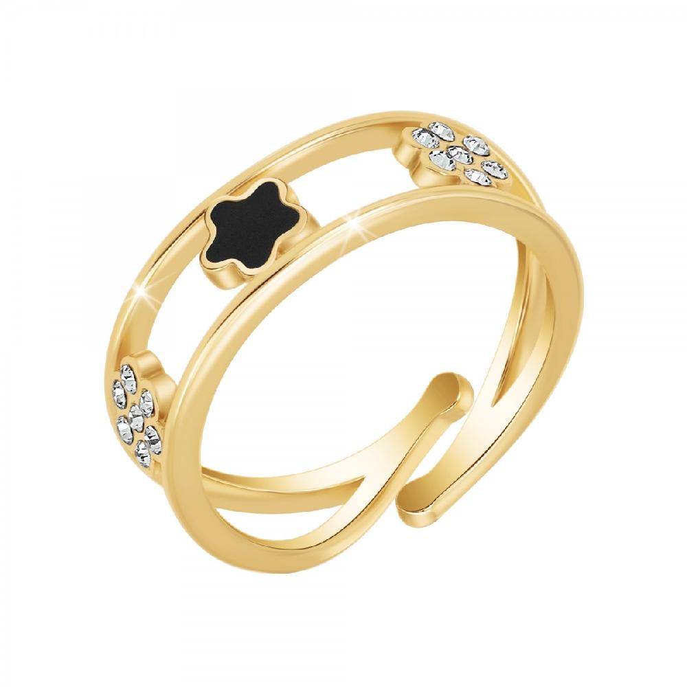 so charm Bague ajustable SoCharm ornée de Cristaux scintillants