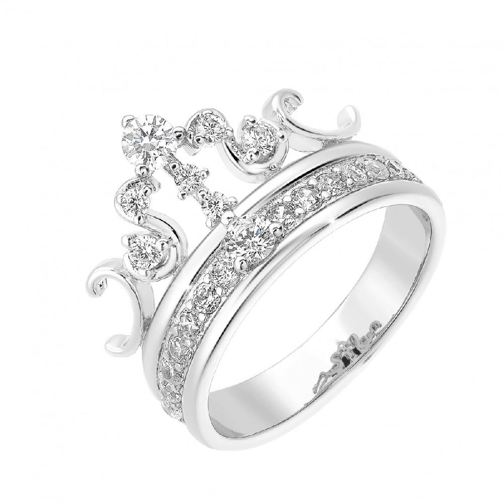 so charm Bague taille 54 couronne SoCharm ornée de cristaux scintillants