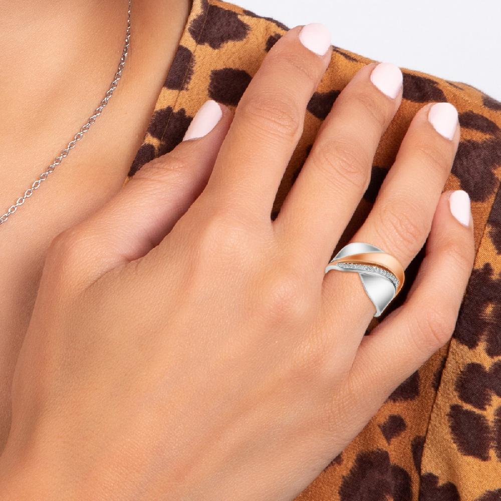 So Charm Bague Taille 54 SoCharm Ornée De Cristaux Scintillants