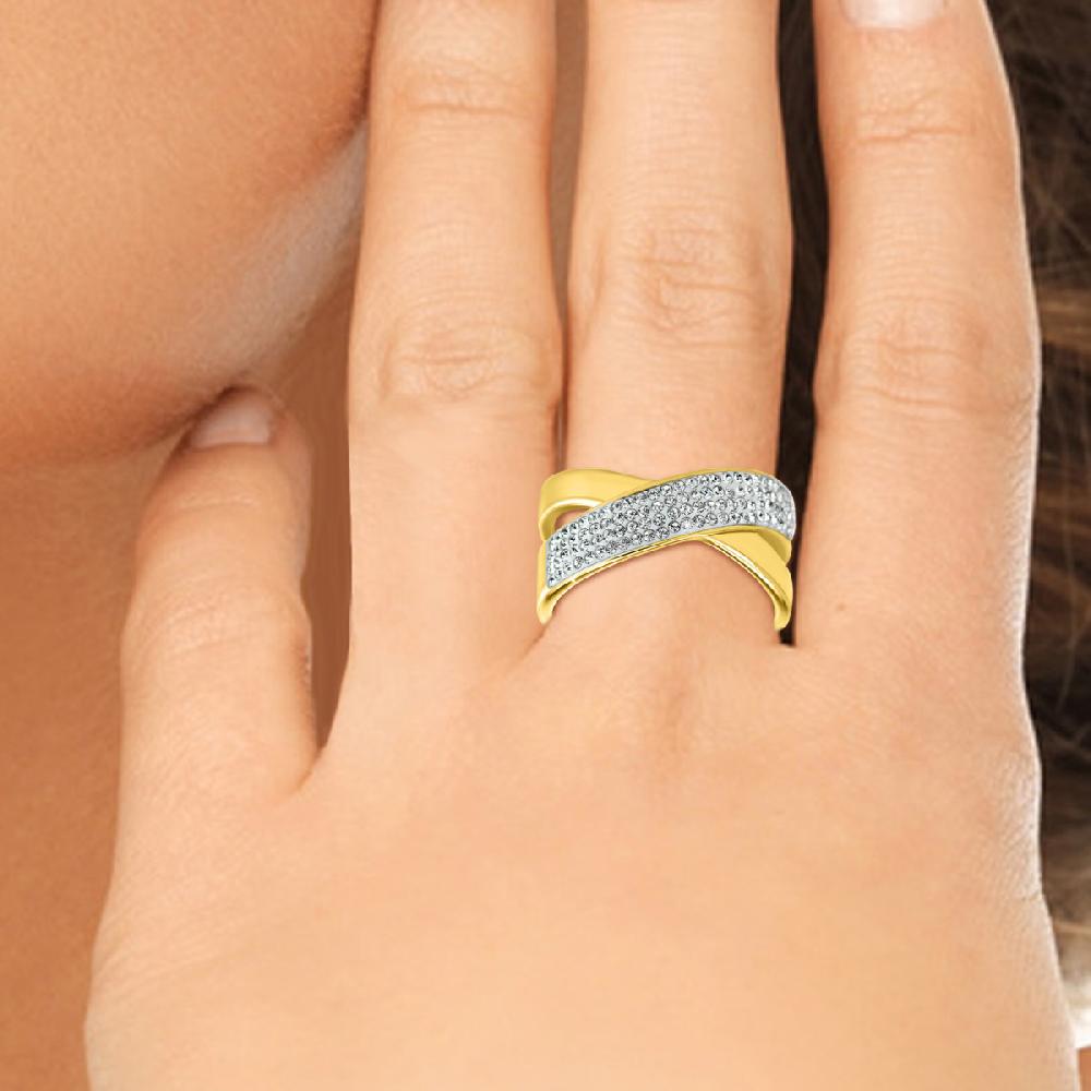 So Charm Bague Taille 54 SoCharm Ornée De Cristaux Scintillants