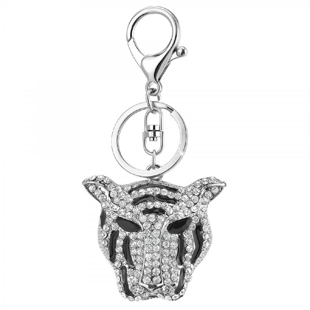 so charm Bijou de sac tête de Tigre SoCharm orné de Cristaux scintillants
