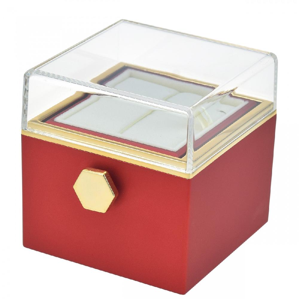 So Charm Boite à Bijoux Surprise Décorée D'une Rose éternelle - Stabilisée Rouge