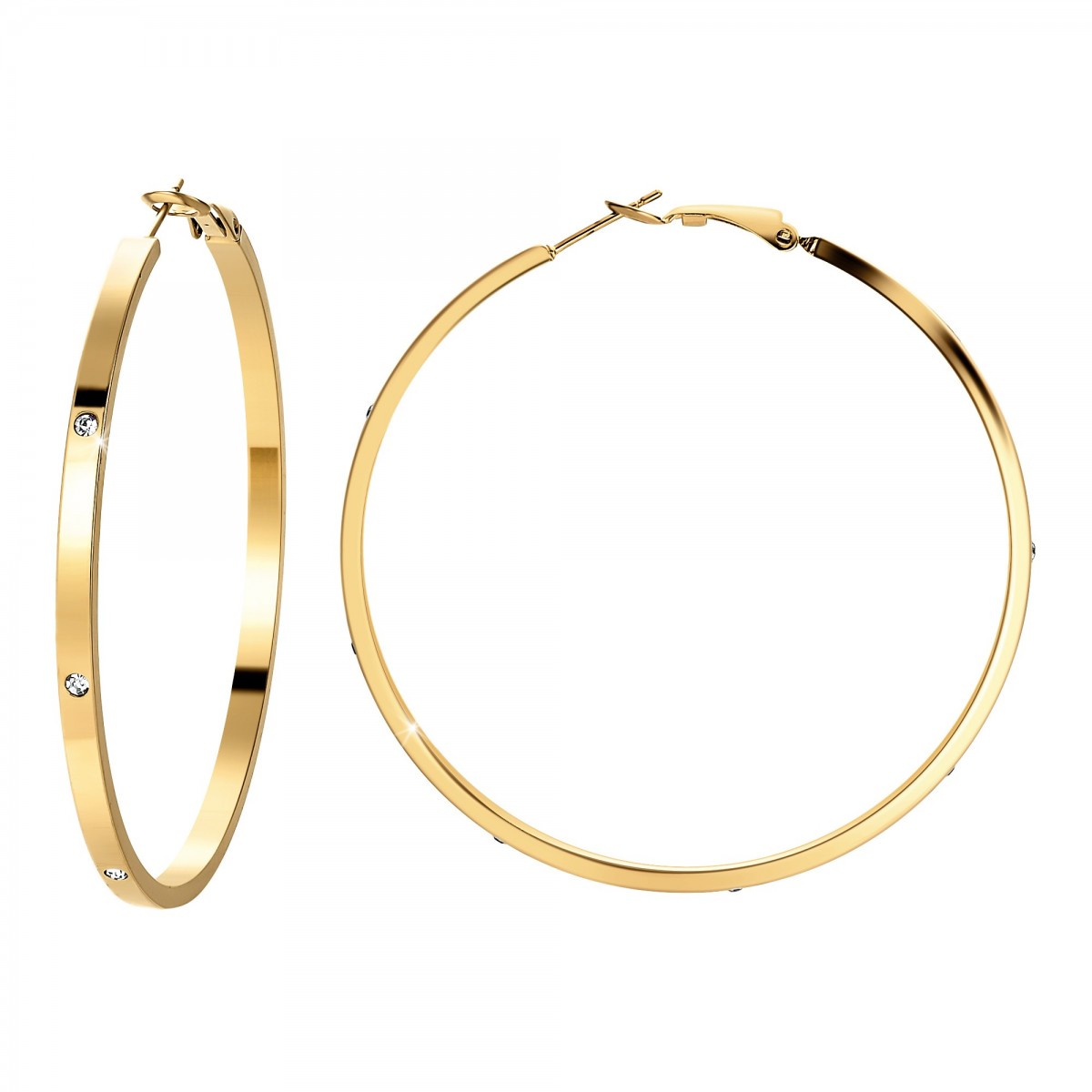 so charm Boucles d'oreilles créoles en acier inoxydable par SoCharm