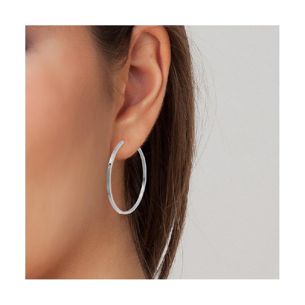 So Charm Boucles D'oreilles En Acier Inoxydable Par SoCharm Ornées De Cristaux Scintillants