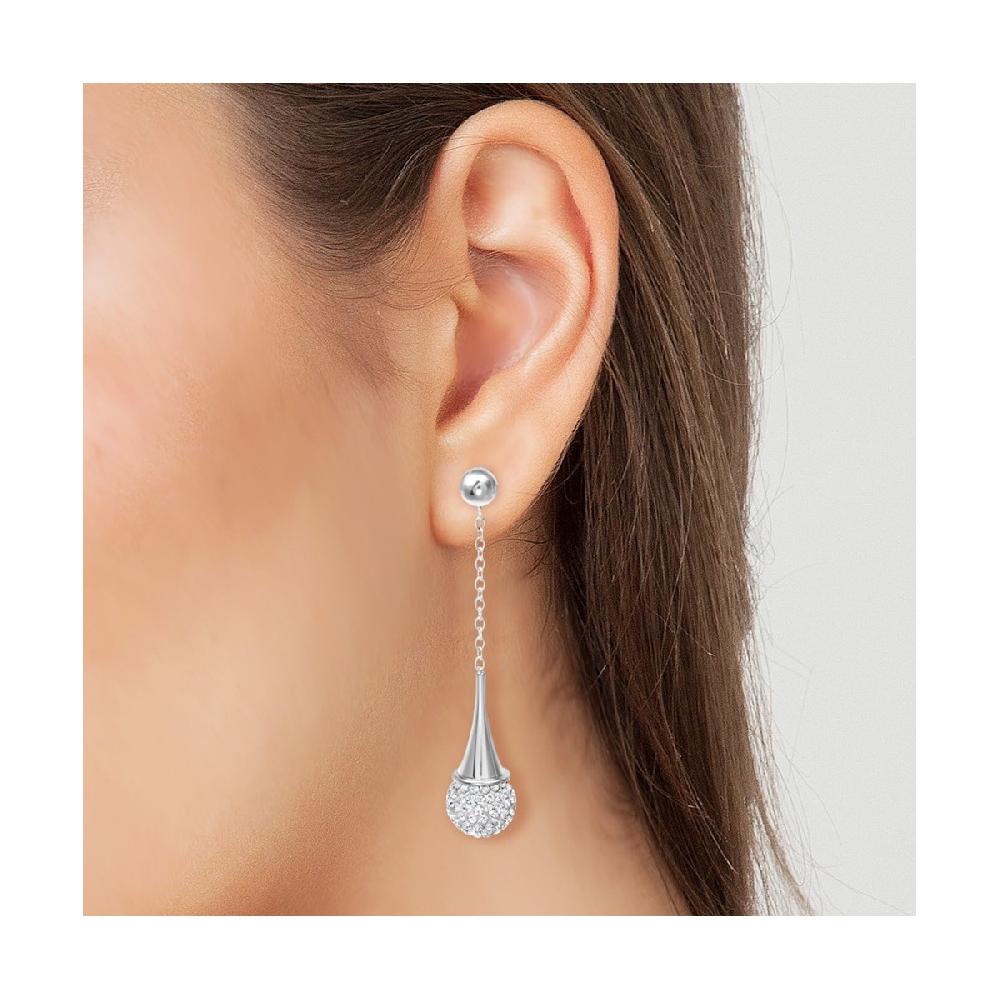 So Charm Boucles D'oreilles En Acier Par SoCharm Ornées De Cristaux Scintillants