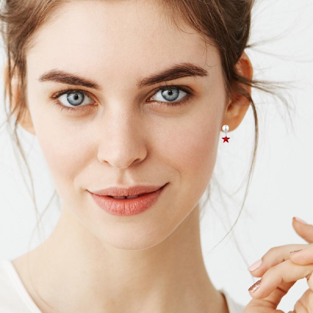 So Charm Boucles D'oreilles étoiles SoCharm Ornées De Cristaux Scintillants