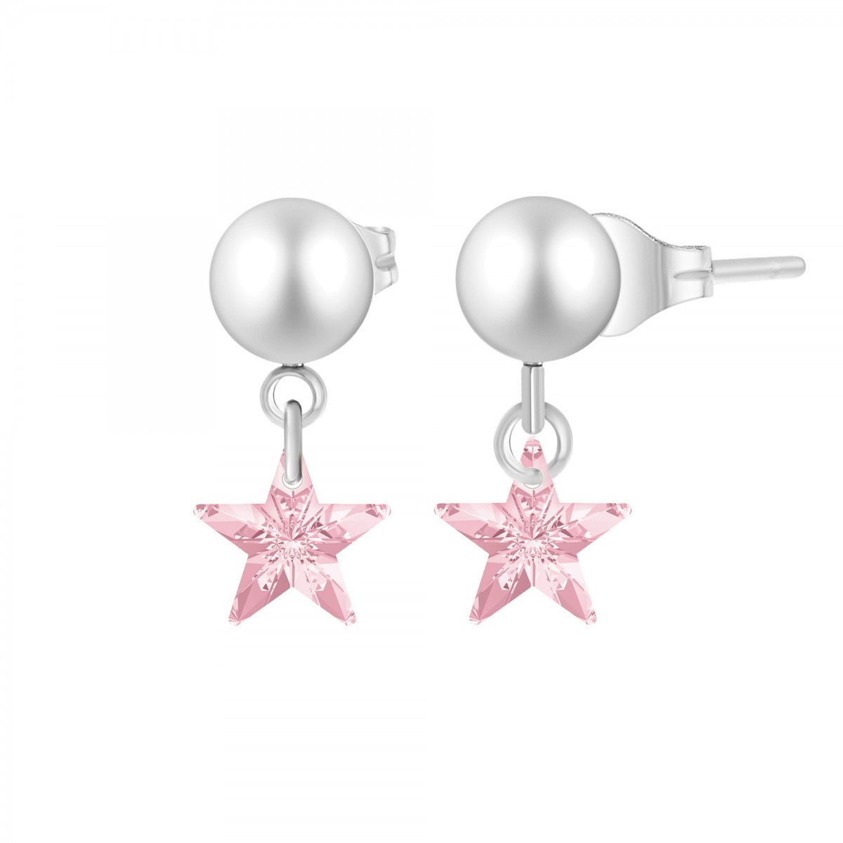 so charm Boucles d'oreilles étoiles SoCharm ornées de Cristaux scintillants