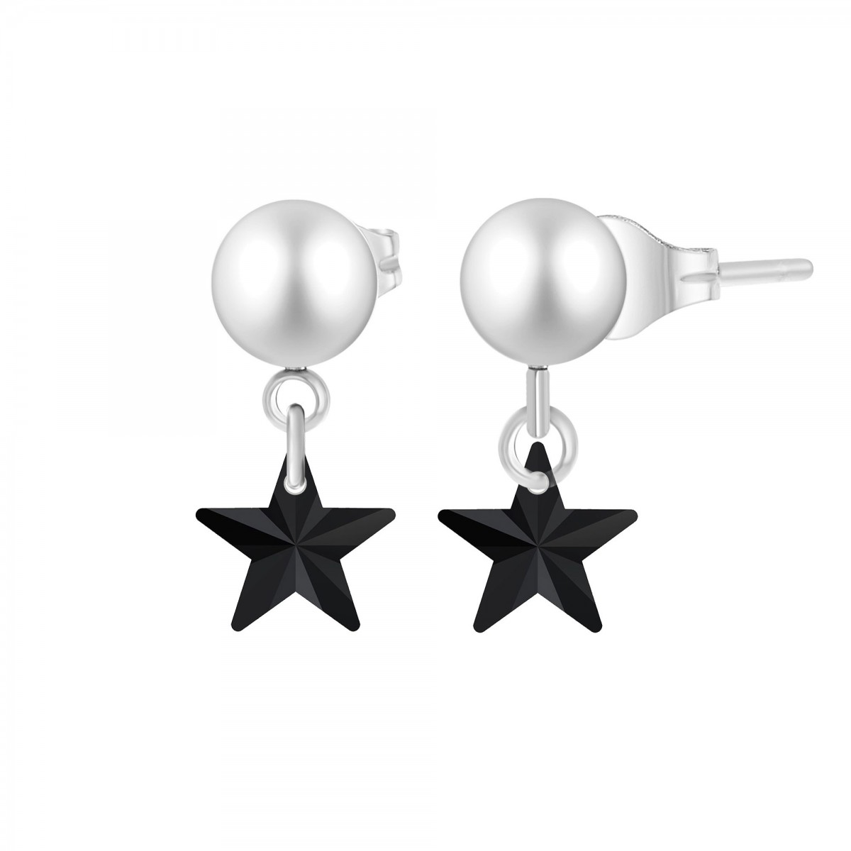 so charm Boucles d'oreilles étoiles SoCharm ornées de Cristaux scintillants