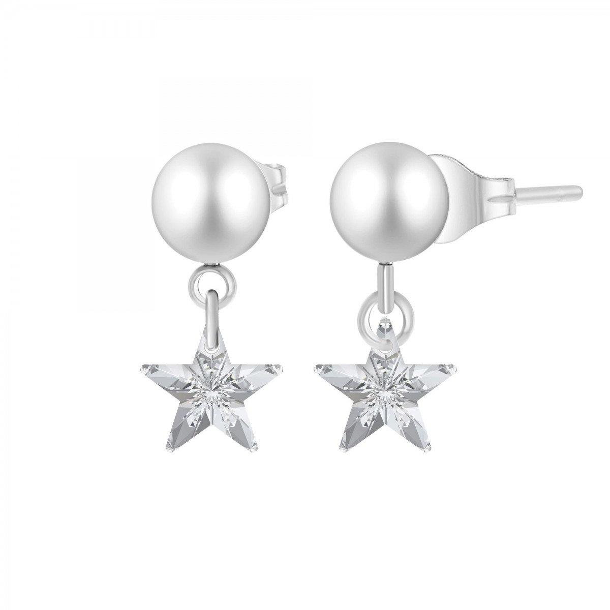 so charm Boucles d'oreilles étoiles SoCharm ornées de Cristaux scintillants